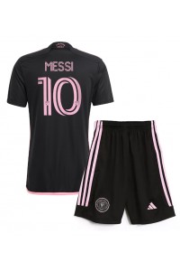 Inter Miami Lionel Messi #10 Babytruitje Uit tenue Kind 2024-25 Korte Mouw (+ Korte broeken)